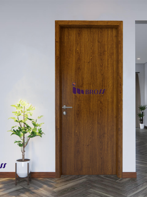 Cửa nhựa composite P-W17 vân gỗ sồi sang trọng